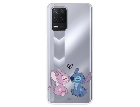 Funda Para Realme Narzo 30 5G Oficial De Disney Angel & Stitch Beso - Lilo & Stitch