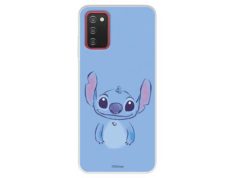 Funda Para Samsung Galaxy A03S Oficial De Disney Stitch Azul - Lilo & Stitch