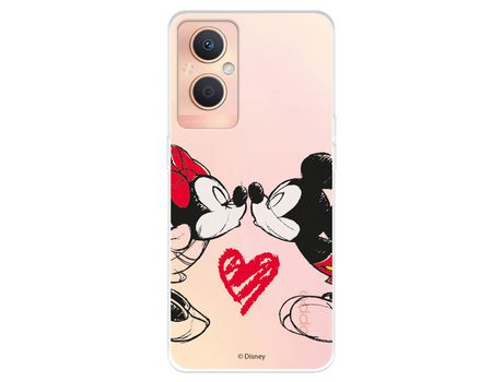 Funda Para Oppo A96 5G Oficial De Disney Mickey Y Minnie Beso - Clásicos Disney
