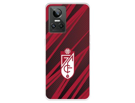 Funda Para Realme Gt Neo 3 Del Granada Cf Escudo - Líneas Rojas Y Negras - Licencia Oficial Granada Cf