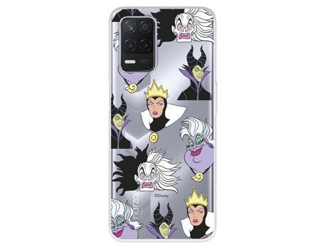 Funda Para Realme Narzo 30 5G Oficial De Disney Villanas Patrón - Villanas Disney