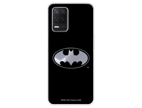 Funda Para Realme Narzo 30 5G Oficial De Dc Comics Batman Logo Transparente - Dc Comics