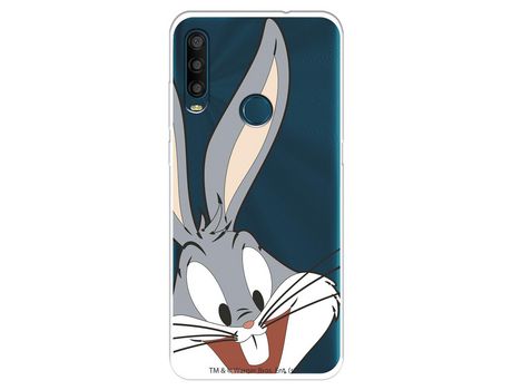 Funda Para Alcatel 1Se 2020 Oficial De Warner Bros Bugs Bunny Silueta Transparente - Looney Tunes