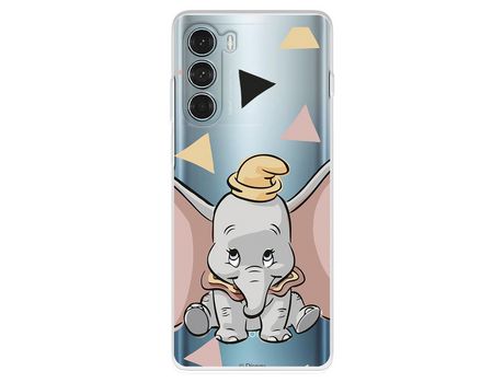 Funda Para Motorola Moto G200 5G Oficial De Disney Dumbo Silueta Transparente - Dumbo