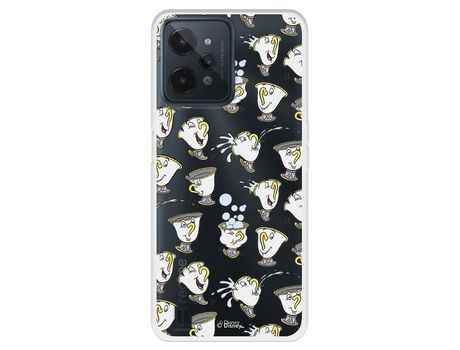 Funda Para Realme C31 Oficial De Disney Chip Potts Siluetas - La Bella Y La Bestia