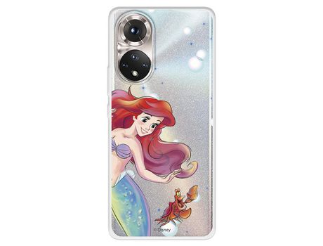 Funda Para Huawei Honor 50 5G Oficial De Disney Ariel Y Sebastián Burbujas - La Sirenita