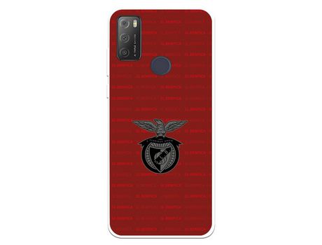 Funda Para Alcatel 1S 2021 Del Escudo Fondo Granate - Licencia Oficial Benfica