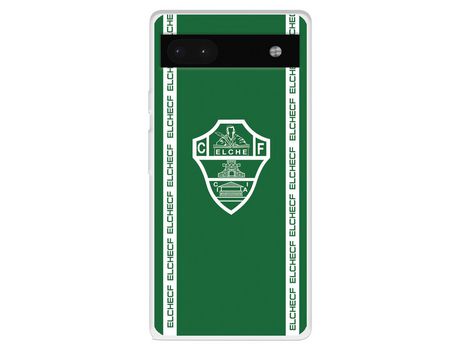 Funda Para Google Pixel 6A Del Elche Cf Escudo Fondo Verde - Licencia Oficial Elche Cf