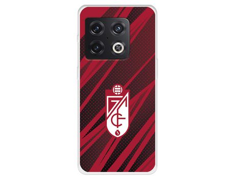 Funda Para Oneplus 10 Pro Del Granada Cf Escudo - Líneas Rojas Y Negras - Licencia Oficial Granada Cf