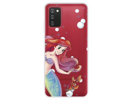 Funda Para Samsung Galaxy A03S Oficial De Disney Ariel Y Sebastián Burbujas - La Sirenita