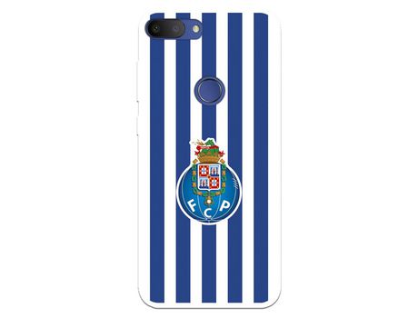 Funda Para Alcatel 1S 2019 Del Fútbol Club Oporto Escudo Rayas - Licencia Oficial Fútbol Club Oporto