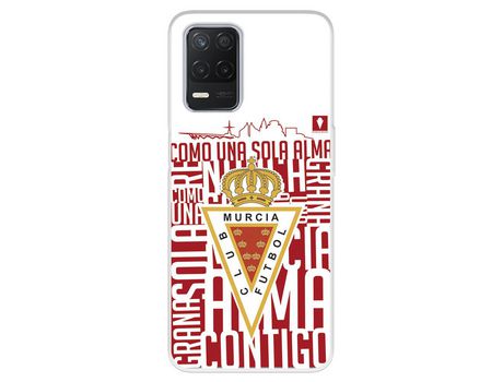 Funda Para Realme Narzo 30 5G Del Real Murcia Escudo Fondo Blanco - Licencia Oficial Real Murcia