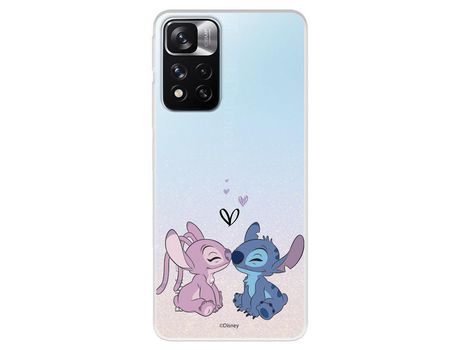 Funda Para Xiaomi Redmi Note 11 Oficial De Disney Angel & Stitch Beso - Lilo & Stitch