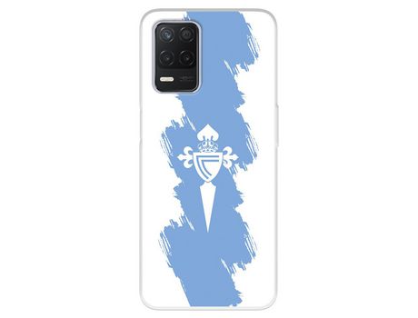 Funda Para Realme Narzo 30 5G Del Celta Escudo Trazo Azul - Licencia Oficial Rc Celta