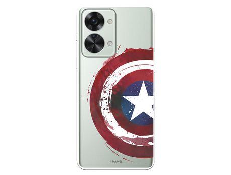 Funda Para Oneplus Nord 2T 5G Oficial De Marvel Capitán América Escudo Transparente - Marvel