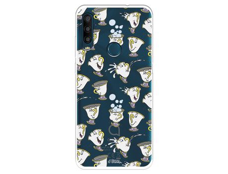Funda Para Alcatel 1Se 2020 Oficial De Disney Chip Potts Siluetas - La Bella Y La Bestia