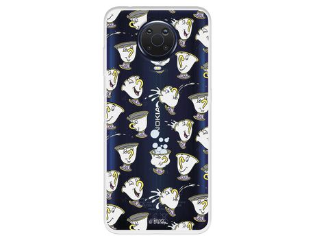 Funda Para Nokia G20 Oficial De Disney Chip Potts Siluetas - La Bella Y La Bestia