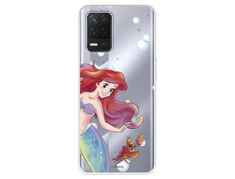 Funda Para Realme Narzo 30 5G Oficial De Disney Ariel Y Sebastián Burbujas - La Sirenita