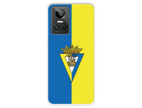 Funda Para Realme Gt Neo 3 Del Cádiz Cf Escudo Fondo Bicolor - Licencia Oficial Cádiz Cf