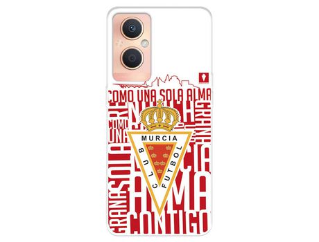 Funda Para Oppo A96 5G Del Real Murcia Escudo Fondo Blanco - Licencia Oficial Real Murcia