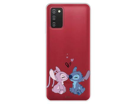 Funda Para Samsung Galaxy A03S Oficial De Disney Angel & Stitch Beso - Lilo & Stitch