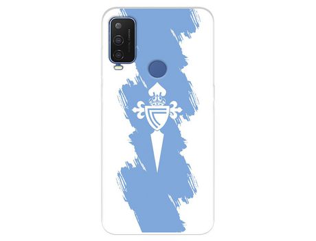 Funda Para Alcatel 1 L Pro Del Rc Celta Escudo Trazo Azul - Licencia Oficial Rc Celta