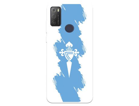 Funda Para Alcatel 1S 2021 Del Celta Escudo Trazo Azul - Licencia Oficial Rc Celta