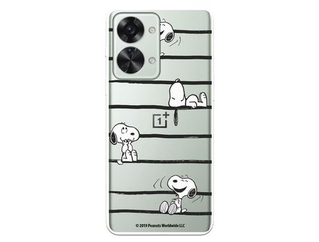 Funda Para Oneplus Nord 2T 5G Oficial De Peanuts Snoopy Rayas - Snoopy