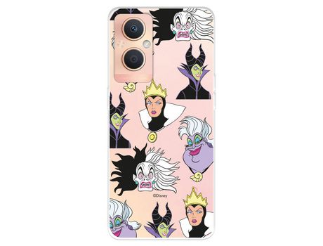 Funda Para Oppo A96 5G Oficial De Disney Villanas Patrón - Villanas Disney