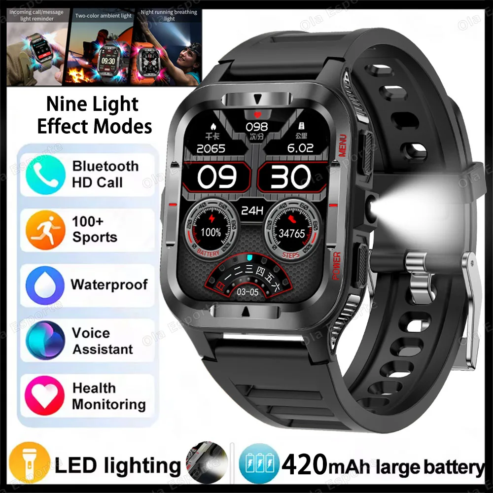 Reloj Inteligente Con Gps, Linterna, Función De Llamadas Inalámbricas, Resistente Al Agua Y Sistema Android.