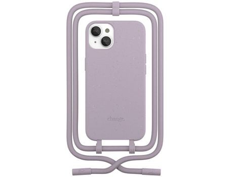 Funda para iPhone 14 WOODCESSORIES Change Lila