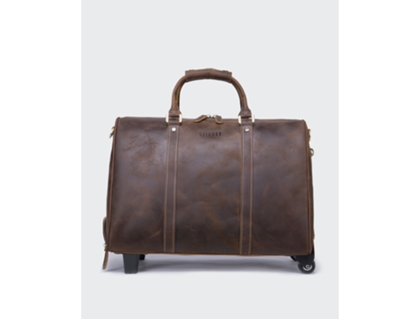 Bolsa De Viaje Trolley De Cuero Kitbuck (Marrón - 4,16 Kg)