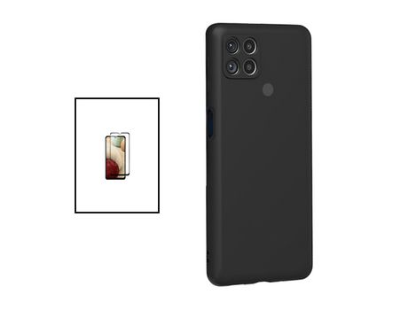Kit Protector de Vidrio Templado Gorilasglass + Carcasa Protección Trasera Silicona para Xiaomi Redmi 9C GIFT4ME Negro