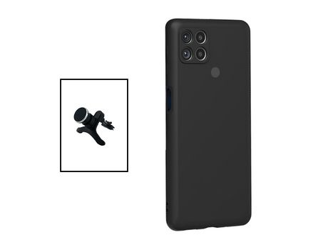 Kit Soporte Magnético con Piernas + Carcasa Protección Trasera Silicona para Xiaomi Redmi 9C GIFT4ME Negro