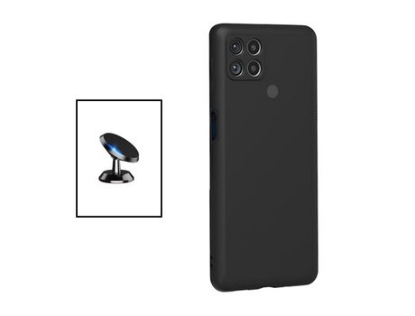 Kit Soporte Magnético + Carcasa Protección Trasera Silicona para Xiaomi Redmi 9C GIFT4ME Negro