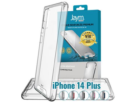 JAYM Carcasa Ultra Reforzada Para Apple Iphone 14 Max - Compatible Con Magsafe - Certificado De 3 Metros De Chute - Garantia De Vida + 5 Botones De...