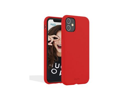 JAYM Carcasa De Silicona Premium Roja Para Apple Iphone 14 Plus - 100% Silicona Y Microfibra - Reforzada Y Ultra Suave