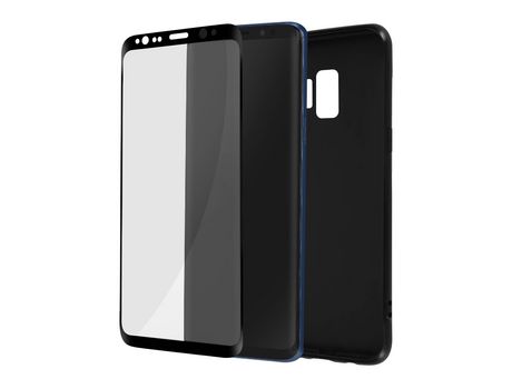 Pack de Protección para Samsung Galaxy S9 AVIZAR PACK-BLACK-G960 Negro