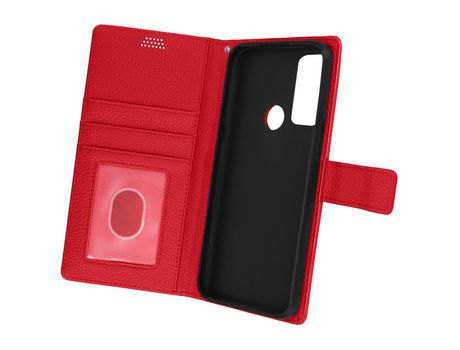 Carcasa Libro para TCL 20R 5G AVIZAR FOLIO-LENNY-RD-TC20R Rojo