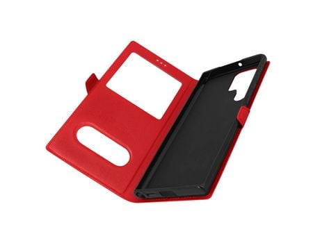 Carcasa Libro para Samsung Galaxy S22 Ultra AVIZAR FOLIO-TOWIND-RD-S22U Rojo