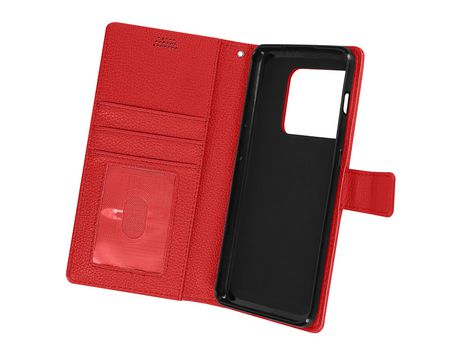 Carcasa Libro para Oneplus 10 Pro AVIZAR FOLIO-LENNY-RD-OP10P Rojo