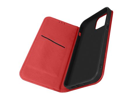 Carcasa Libro para iPhone 14 AVIZAR FOLIO-LEA-RD-14R Rojo