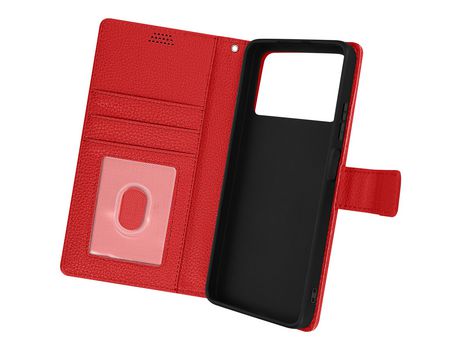 Carcasa Libro para Xiaomi Redmi Note 11 Pro AVIZAR FOLIO-LENNY-RD-PCX4P Rojo