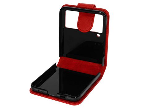 Carcasa Libro para Samsung Galaxy Z Flip 3 AVIZAR FOLIO-CHESTER-RD-F711B Rojo