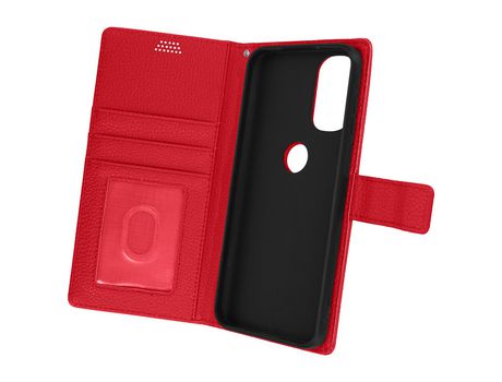 Carcasa Libro para Motorola Moto G31/G41 AVIZAR FOLIO-LENNY-RD-MG31 Rojo