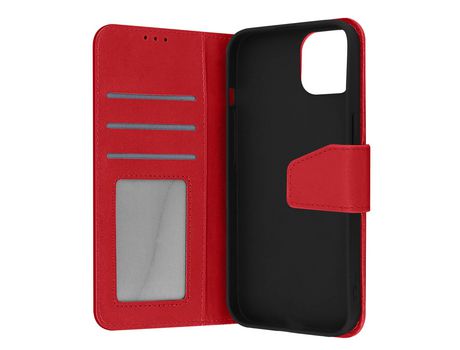 Carcasa Libro para iPhone 13 AVIZAR FOLIO-PREM-RD-IP13 Rojo