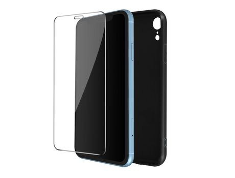 Pack de Protección para iPhone Xr AVIZAR PACK-BLACK-XR Negro