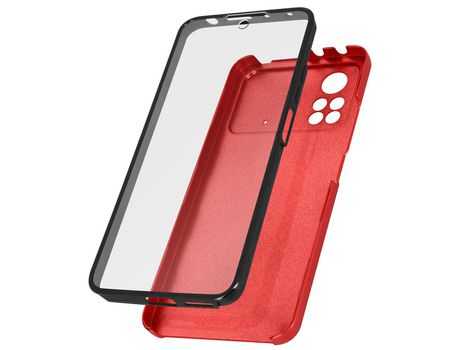 Carcasa para Xiaomi Poco X4 Pro 5G AVIZAR TPGLASS-RD-PCX4PG Rojo
