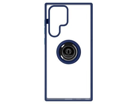 Carcasa con Anillo para Samsung Galaxy S22 Ultra AVIZAR BACK-KAMEO-BL-S22U Azul