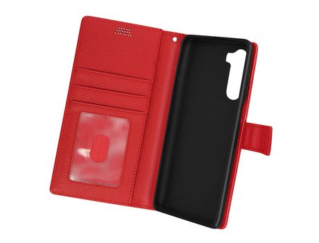 Carcasa Libro para Motorola Moto G200 AVIZAR FOLIO-LENNY-RD-MG200 Rojo